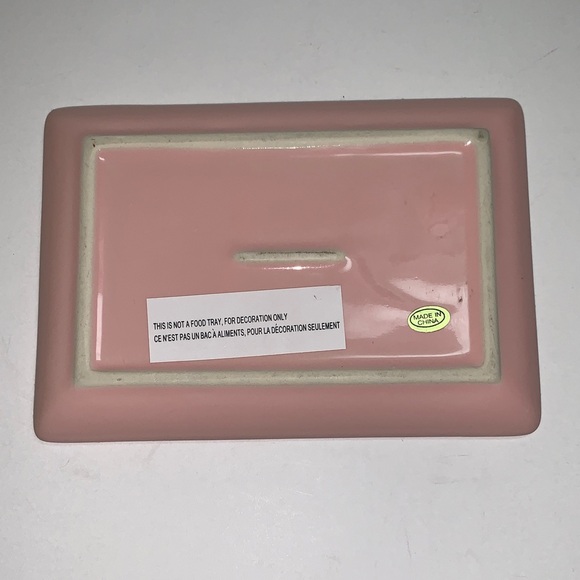 Pink Floral Rectangular Tray - Picture 5 of 9